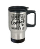 Funny Stepfather Travel Mug Never Trust A Stepfather That Doesn't Drink Coffee and Swears A Lot 14oz Stainless Steel