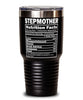 Funny Stepmother Nutrition Facts Tumbler 30oz Stainless Steel