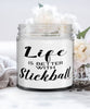 Funny Stickball Candle Life Is Better With Stickball 9oz Vanilla Scented Candles Soy Wax