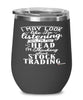 Funny Stock Trader Wine Glass I May Look Like I'm Listening But In My Head I'm Thinking About Stock Trading 12oz Stainless Steel Black