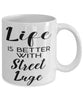 Funny Street Luging Mug Life Is Better With Street Luge Coffee Cup 11oz 15oz White