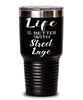 Funny Street Luging Tumbler Life Is Better With Street Luge 30oz Stainless Steel Black