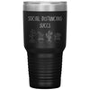 Funny Succulent Cactus Tumbler Social Distancing Succs Laser Etched 30oz Stainless Steel Tumbler