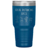 Funny Succulent Cactus Tumbler Social Distancing Succs Laser Etched 30oz Stainless Steel Tumbler