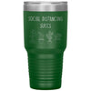 Funny Succulent Cactus Tumbler Social Distancing Succs Laser Etched 30oz Stainless Steel Tumbler