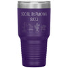 Funny Succulent Cactus Tumbler Social Distancing Succs Laser Etched 30oz Stainless Steel Tumbler