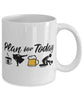Funny Sumo Wrestler Mug Adult Humor Plan For Today Sumo Coffee Mug 11oz 15oz White