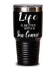 Funny Sun Conure Bird Tumbler Life Is Better With A Sun Conure 30oz Stainless Steel Black