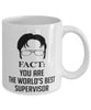 Funny Supervisor Mug Fact You Are The Worlds B3st Supervisor Coffee Cup White