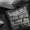 Funny Survivalist Pillows Survivalist Only Because Freaking Awesome Is Not An