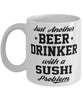 Funny Sushi Mug Just Another Beer Drinker With A Sushi Problem Coffee Cup 11oz White