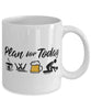 Funny Swimmer Mug Adult Humor Plan For Today Artistic Swimming Coffee Mug 11oz 15oz White