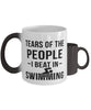 Funny Swimmer Mug Tears Of The People I Beat In Swimming Coffee Mug Color Changing 11oz