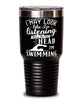 Funny Swimmer Tumbler I May Look Like I'm Listening But In My Head I'm Swimming 30oz Stainless Steel Black