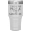 Funny Swimmer Tumbler Tears Of The People I Beat In Swimming Laser Etched 30oz Stainless Steel Tumbler