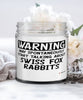 Funny Swiss Fox Rabbit Candle Warning May Spontaneously Start Talking About Swiss Fox Rabbits 9oz Vanilla Scented Candles Soy Wax