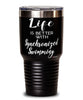 Funny Synchronized Swimming Tumbler Life Is Better With Synchronized Swimming 30oz Stainless Steel Black