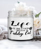 Funny Tabby Cat Candle Life Is Better With A Tabby Cat 9oz Vanilla Scented Candles Soy Wax