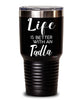 Funny Tadla Rabbit Tumbler Life Is Better With A Tadla 30oz Stainless Steel Black