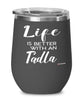 Funny Tadla Rabbit Wine Glass Life Is Better With A Tadla 12oz Stainless Steel Black