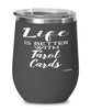 Funny Tarot Cards Reader Wine Glass Life Is Better With Tarot Cards 12oz Stainless Steel Black