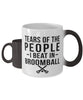 Funny Tears Of The People I Beat In Broomball Coffee Mug Color Changing 11oz