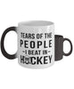 Funny Tears Of The People I Beat In Hockey Coffee Mug Color Changing 11oz