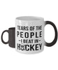 Funny Tears Of The People I Beat In Hockey Coffee Mug Color Changing 11oz