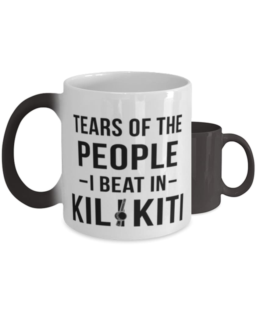 Funny Tears Of The People I Beat In Kilikiti Coffee Mug Color Changing 11oz