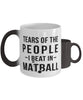 Funny Tears Of The People I Beat In Matball Coffee Mug Color Changing 11oz