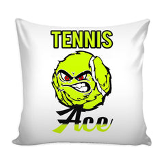 Funny Tennis Ace Graphic Pillow Cover