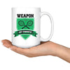 Funny Tennis Mug Weapon Of Choice 15oz White Coffee Mugs