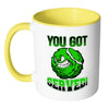 Funny Tennis Mug You Got Served White 11oz Accent Coffee Mugs