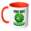 Funny Tennis Mug You Got Served White 11oz Accent Coffee Mugs