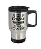 Funny Tennis Travel Mug Coffee Gives Me My Tennis Powers 14oz Stainless Steel