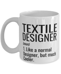 Funny Textile Designer Mug Like A Normal Designer But Much Cooler Coffee Cup 11oz 15oz White