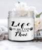 Funny Thai Cat Candle Life Is Better With A Thai 9oz Vanilla Scented Candles Soy Wax