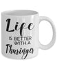 Funny Thuringer Rabbit Mug Life Is Better With A Thuringer Coffee Cup 11oz 15oz White
