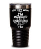 Funny Tia Tumbler Ask Not What Your Tia Can Do For You 30oz Stainless Steel Black