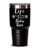 Funny Tibetan Terrier Dog Tumbler Life Is Better With A Tibetan Terrier 30oz Stainless Steel Black