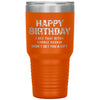 Funny Tiger Birthday Tumbler Happy Birthday I Bet That B*tch Didn't Get You A Gift