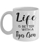 Funny Tiger Oscar Fish Mug Life Is Better With A Tiger Oscar Coffee Cup 11oz 15oz White