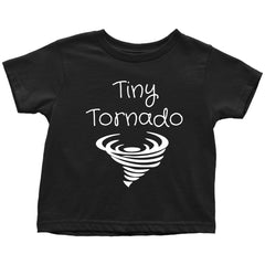 Funny Toddler Shirt Tiny Tornado Kids T-Shirt Black