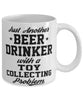 Funny Toy Collector Mug Just Another Beer Drinker With A Toy Collecting Problem Coffee Cup 11oz White