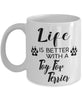 Funny Toy Fox Terrier Dog Mug Life Is Better With A Toy Fox Terrier Coffee Cup 11oz 15oz White