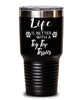 Funny Toy Fox Terrier Dog Tumbler Life Is Better With A Toy Fox Terrier 30oz Stainless Steel Black