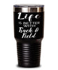 Funny Track And Field Tumbler Life Is Better With Track And Field 30oz Stainless Steel Black