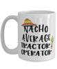 Funny Tractor Operator Mug Nacho Average Tractor Operator Coffee Cup 15oz White