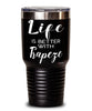 Funny Trapeze Artist Tumbler Life Is Better With Trapeze 30oz Stainless Steel Black