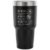 Funny Travel Mug In Wine There Is Wisdom In Beer 30 oz Stainless Steel Tumbler